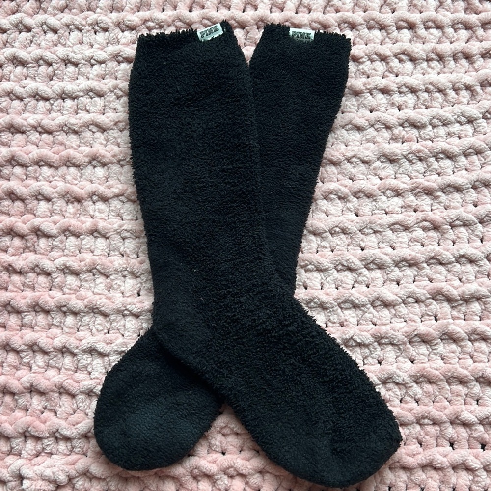 VS PINK Sherpa Crew Socks